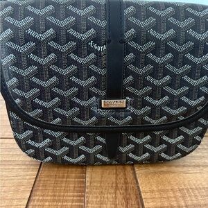 Black luxury inspired Crossbody in Black and Gray